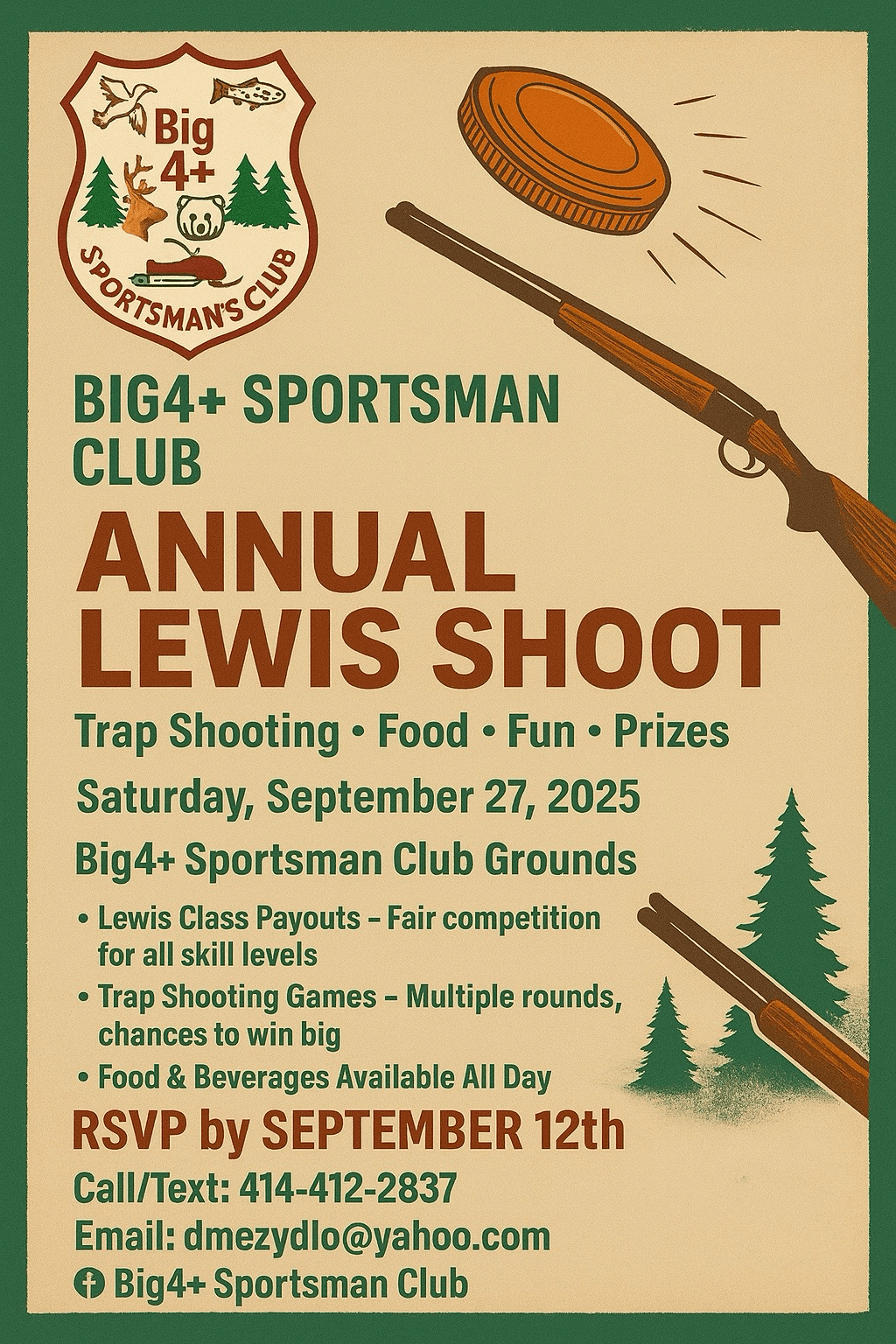 2025 Annual Lewis Shoot poster 2025 Annual Lewis Shoot poster