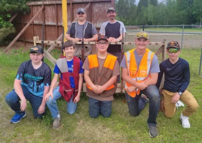 youth group photo for program at rifle range